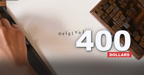 A counter rolling to the number as it is spoken